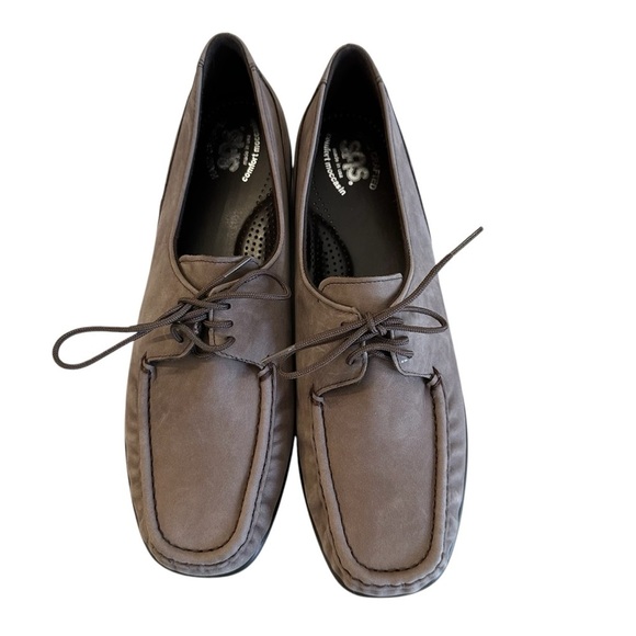 SAS Handcrafted Comfort Moccasin Women’s Petra Lace Up Loafer Sz 10 GUC - Picture 1 of 10